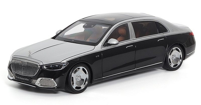 Mercedes Maybach S-Class 2021 (Hightech Silver/Obsidian Black) by almost-real