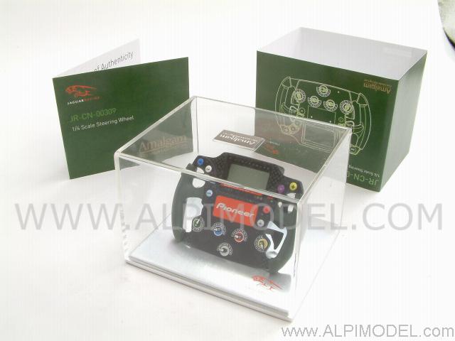 Jaguar R5 Formula 1  Steering Wheel (1/4 scale - diam. 7cm) - amalgam