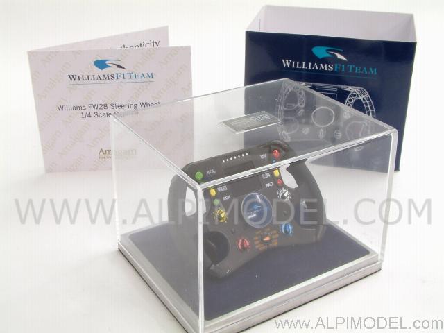 Williams FW28 Formula 1 steering Wheel (1/4 scale - diam. 7cm) - amalgam