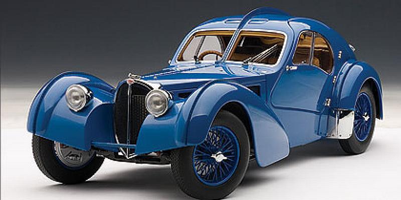 Bugatti 57S Atlantic 1938 (Blue) by auto-art