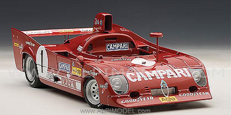 Alfa Romeo 33 TT12 #1 Winner 1000 Km Nurburgring 1975 Merzario - Lafitte by auto-art
