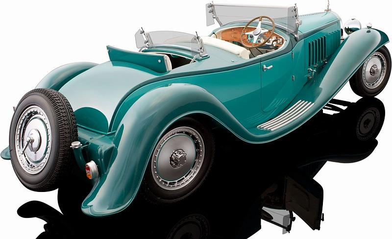 Bugatti Royale Roadster Esders 1932 (Green) HIGH-END 1/18 SCALE by bauer
