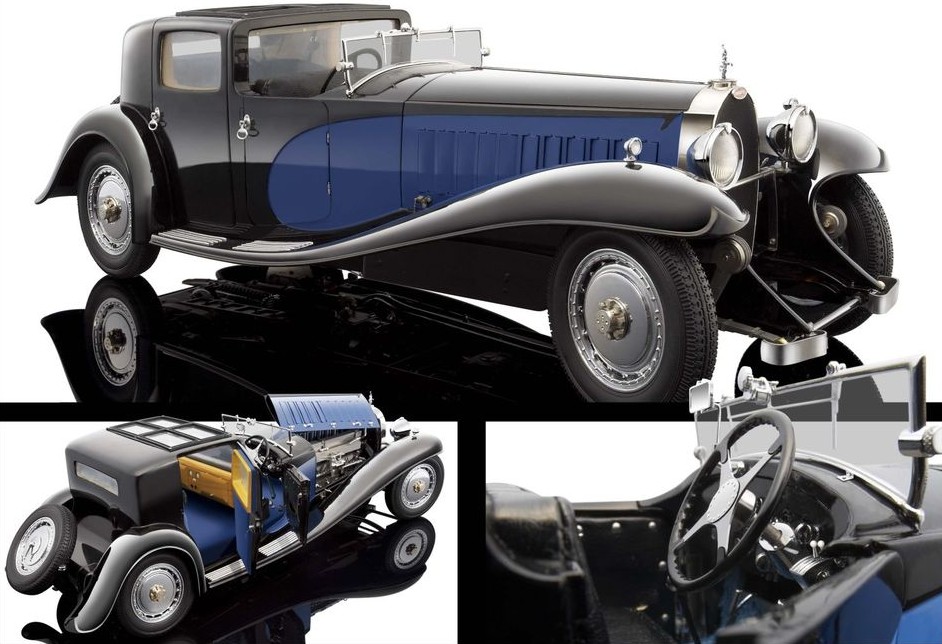 Bugatti Royale Coupe de Ville 1931 (Blue) HIGH-END 1/18 SCALE - bauer