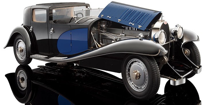 Bugatti Royale Coupe de Ville 1931 (Blue) HIGH-END 1/18 SCALE by bauer