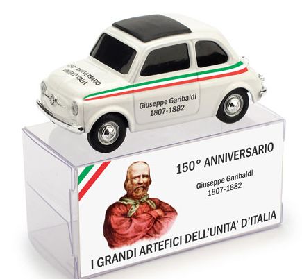 Fiat 500 Brums Giuseppe Garibaldi - 150mo Anniversario Unita' d'Italia by brumm