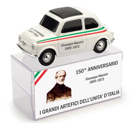 Fiat 500 Brums Giuseppe Mazzini - 150mo Anniversario Unita' d'Italia by brumm