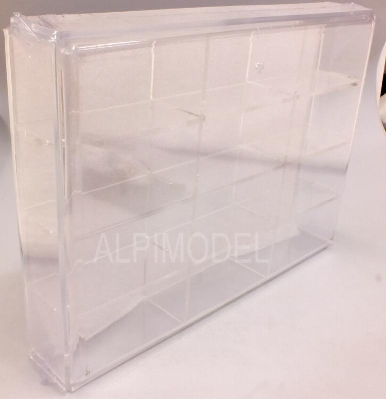 Display Case (Plexiglass) for 12x Fiat 500 models (models not included/modelli non inclusi) by brumm