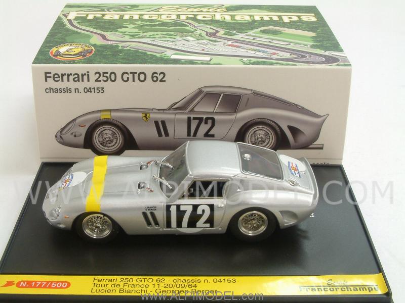 Ferrari 250 GTO 1962 #172 Tour de France 1964 Bianchi - Berger - Ecurie Francorchamps Edition by brumm