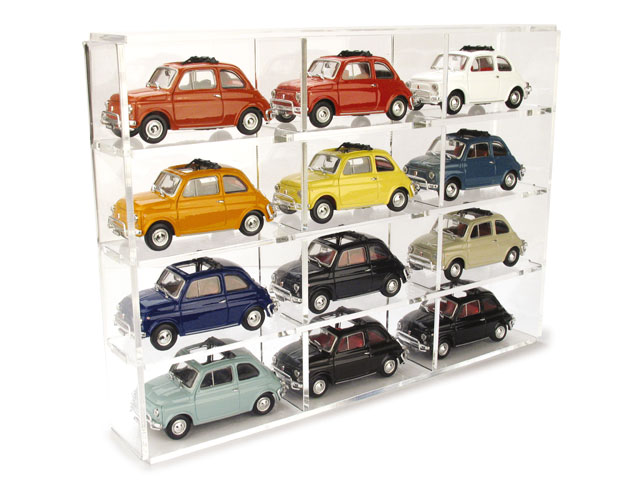 Garage for 12x Fiat 500 1/43 models (models not included/modelli non inclusi) by brumm
