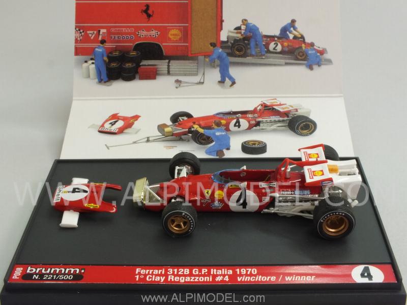 Ferrari 312B #4 Winner GP.Italy 1970 Clay Regazzoni - 'Super Serie' Limited Edition 500pcs. by brumm