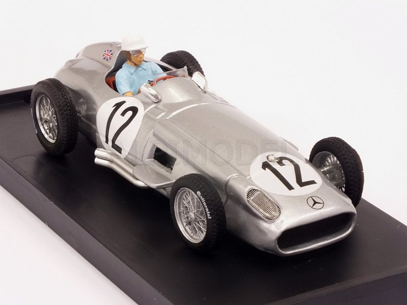 Mercedes W196 #12 Winner British GP 1955 Stirling Moss (with driver/con pilota) - brumm