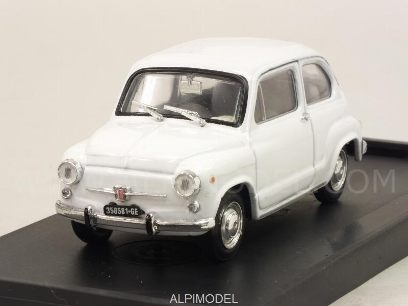 Fiat 600D Berlina 1965 (Bianco)  (update model) by brumm