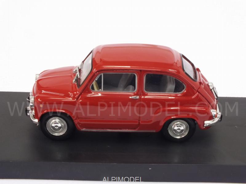 Fiat 600D Berlina 1965 (Rosso Medio)  (update model) - brumm