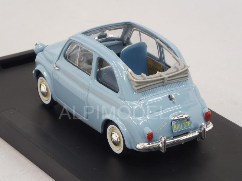 Fiat Nuova 500 America open 1958 (Light Blue) - brumm