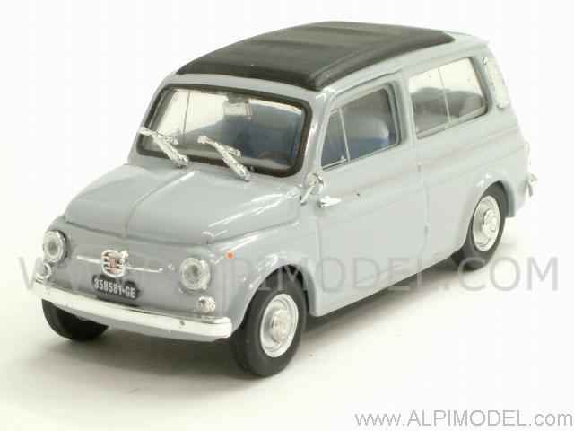 Fiat 500 Giardiniera chiusa  1960 (Grigio Chiaro) by brumm