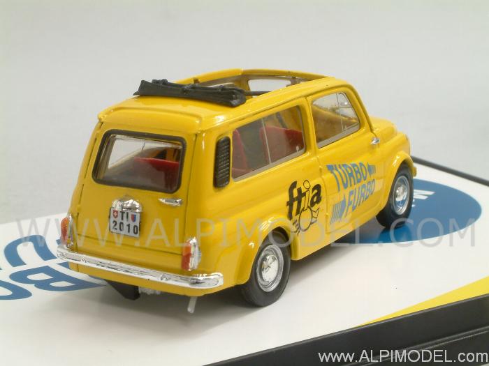 Autobianchi Giardiniera 1972 'Turbo Furbo' Limited Edition FTIA Switzerland 2010. (Yellow) - brumm