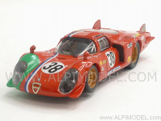 Alfa Romeo 33.2 Coda Lunga #38 Le Mans 1969 Grosselin by best-model