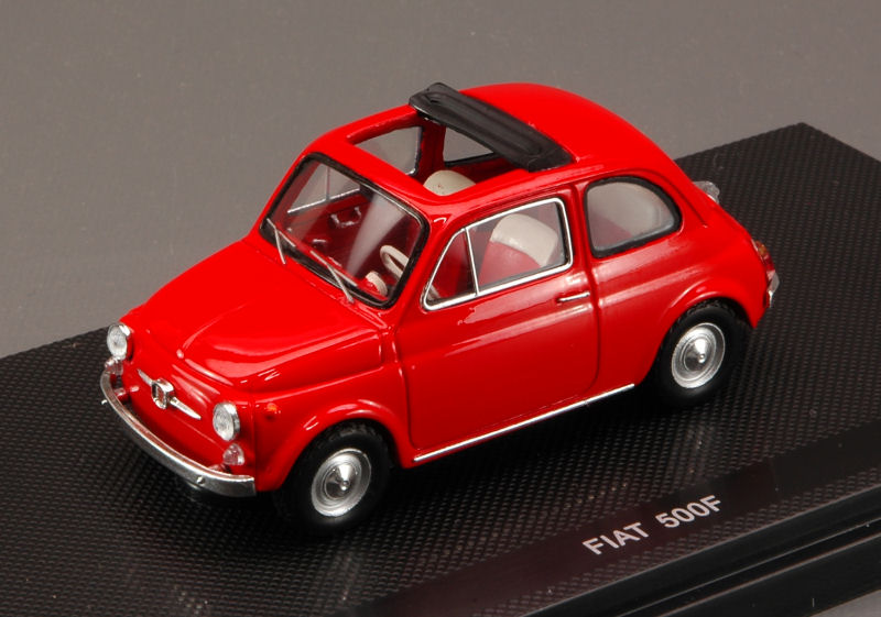 Fiat 500 F Open Soft Top 1965 (Red) by ebbro