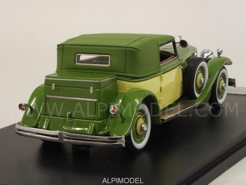 Rolls Royce Phantom II Croydon Victoria Convertible 1932 closed  (Yellow/Green) - glm-models