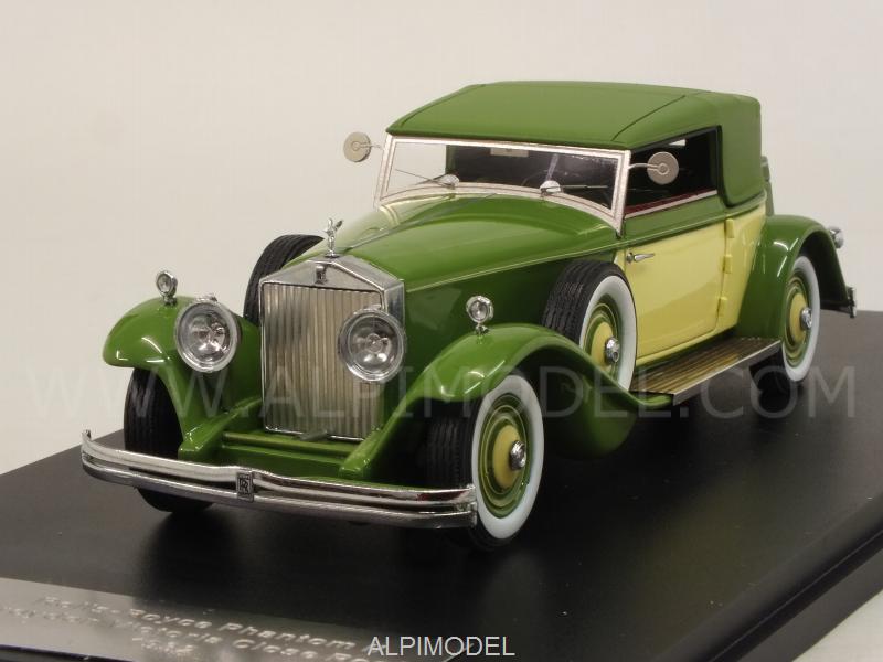 Rolls Royce Phantom II Croydon Victoria Convertible 1932 closed  (Yellow/Green) by glm-models