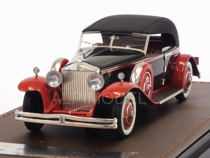 Rolls Royce Phantom II Brewster Newmarket Permanent Sport Sedan Cabriolet closed 1932 (Black/Red) by glm-models