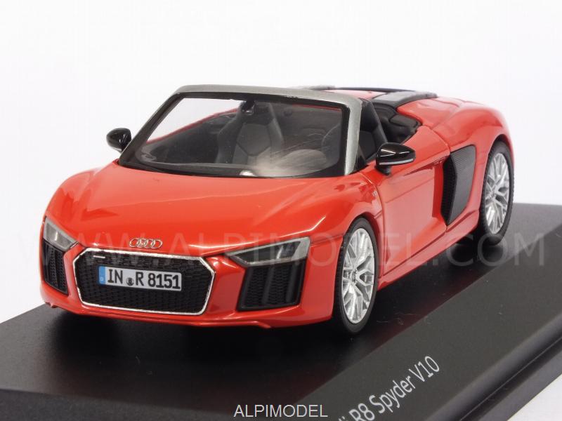 Audi R8 Spyder V10 2016 (Dynamite Red) Aud iPromo by herpa