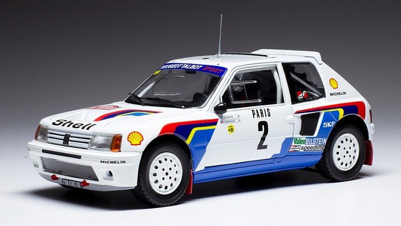 Peugeot 205 T16 #2 Rally Monte Carlo 1985 Vatanen - Harryman by ixo-models
