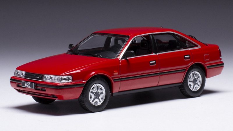 Mazda 626 1987 (Red) by ixo-models