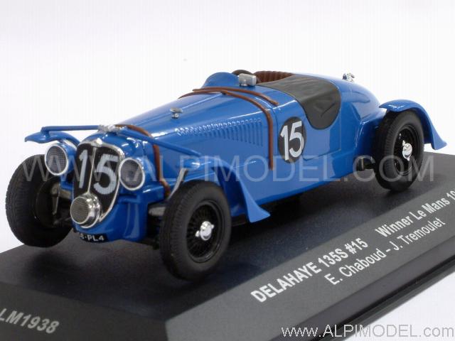 Delahaye 135S #15 Winner Le Mans 1938 Chaboud -Tremoulet by ixo-models