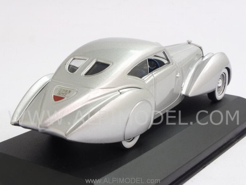 Delage D8 120-S Portout Aero Coupe 1937 Silver - ixo-models