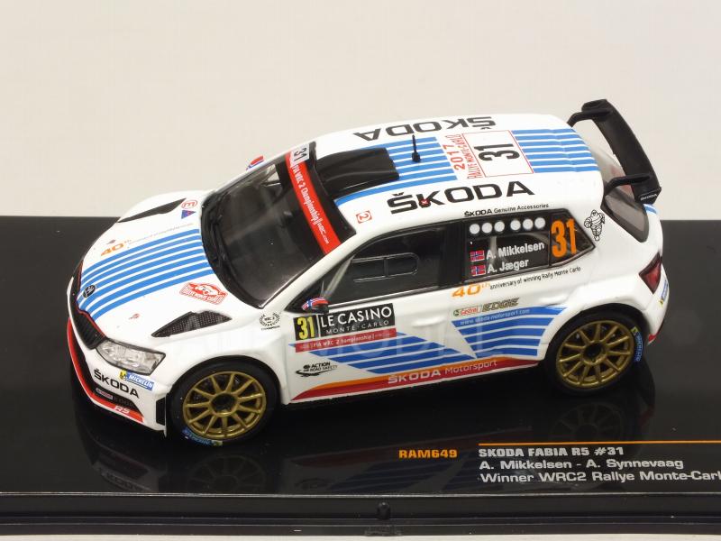 Skoda Fabia R5 #31 Rally Monte Carlo 2017 Mikkelsen - Synnevaag - ixo-models