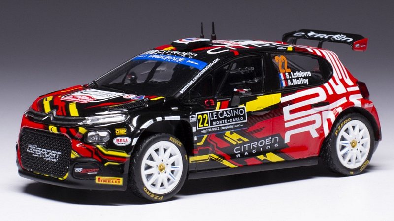 Citroen C3 WRC2 #22 Rally Monte Carlo 2023 Lefebvre - Malfoy by ixo-models