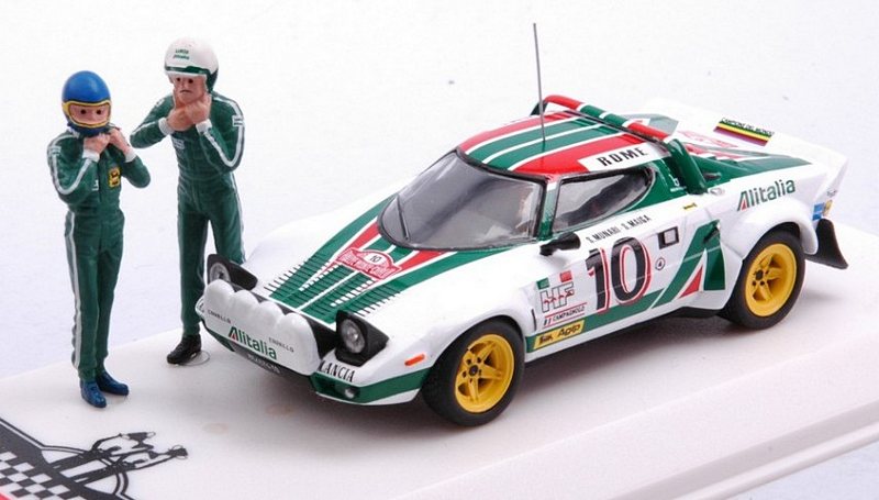 Lancia Stratos HF #10 Winner Rally Monte Carlo 1976 Munari - Maiga (with figurines) by ixo-models