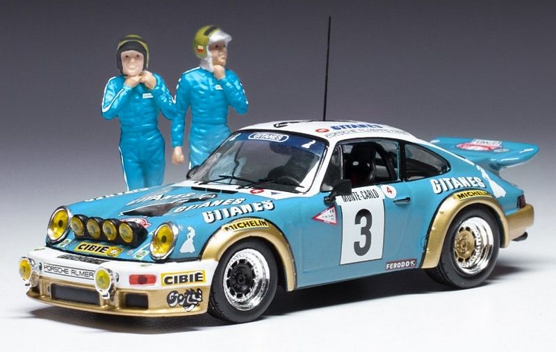 Porsche Carrera RS #1 Winner Rally Monte Carlo1978 Nicolas - Laverne (with figurines) by ixo-models
