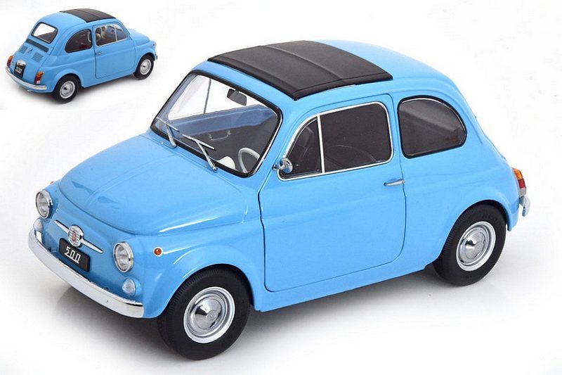 Fiat 500 F 1968 (Light Blue) by kk-scale-models