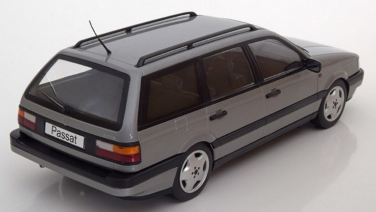 Volkswagen Passat B3 VR6 Variant 1988 (Grey Metallic) - kk-scale-models