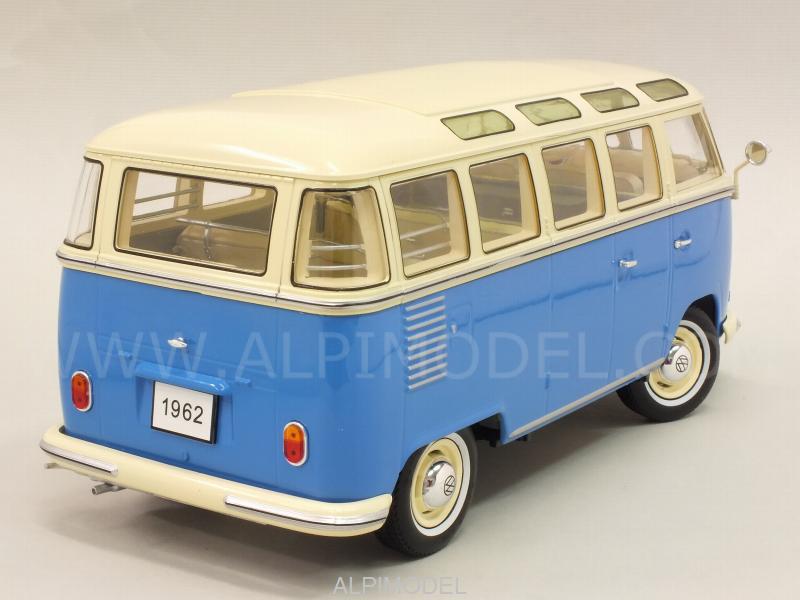Volkswagen T1 Samba Bus 1959 (Blue/Creme) - kk-scale-models