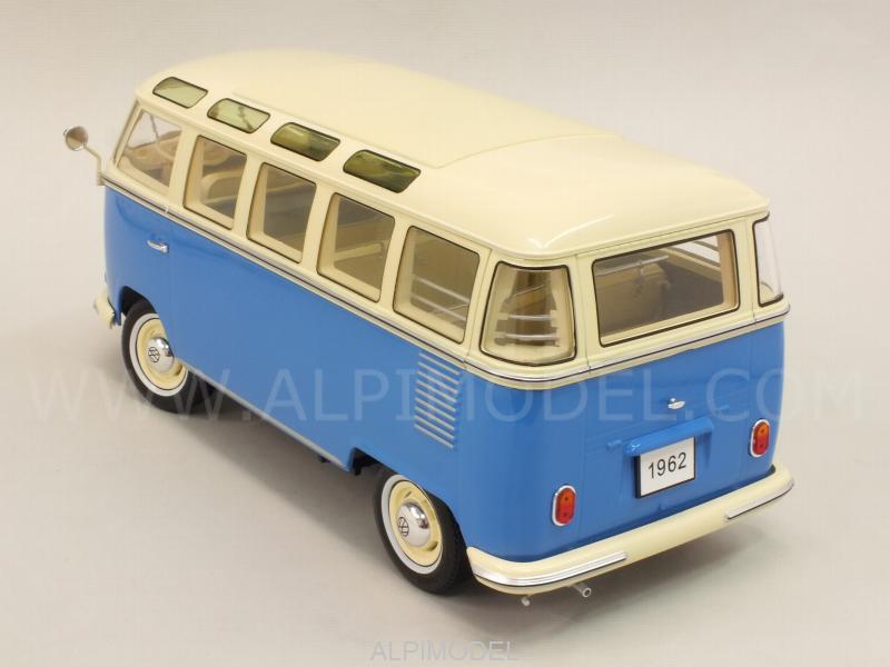 Volkswagen T1 Samba Bus 1959 (Blue/Creme) - kk-scale-models