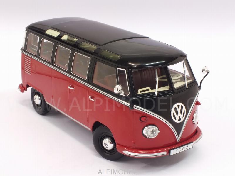 Volkswagen T1 Samba Bus 1959 (Red/Black) - kk-scale-models