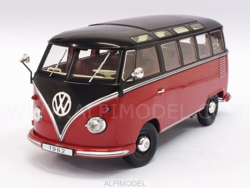 Volkswagen T1 Samba Bus 1959 (Red/Black) by kk-scale-models