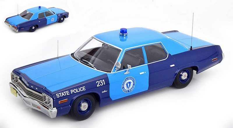 Dodge Monaco Massachusetts State Police 1974 by kk-scale-models