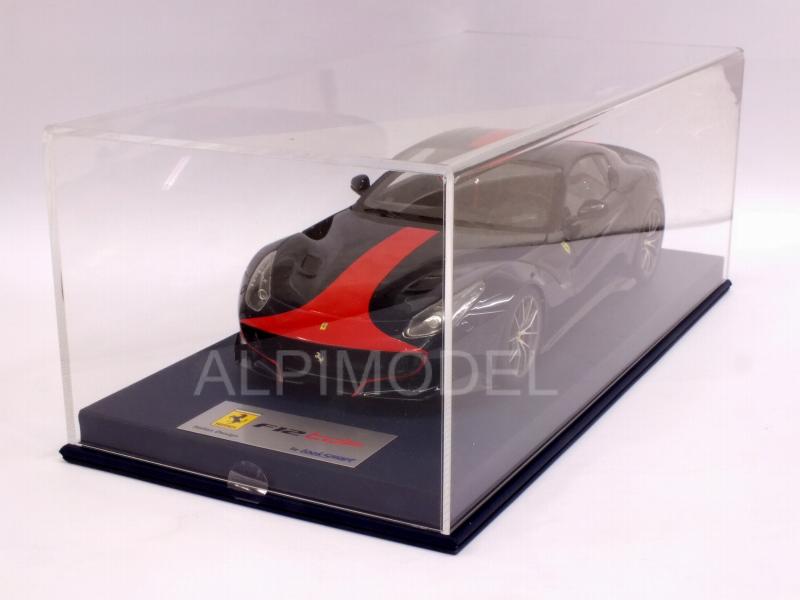 Ferrari F12 TDF (Blu Pozzi) with display case - looksmart