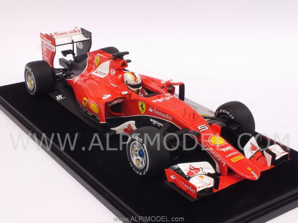 Ferrari SF15-T Winner GP Malaysia 2015 Sebastian Vettel  (with display case/con vetrinetta) - looksmart