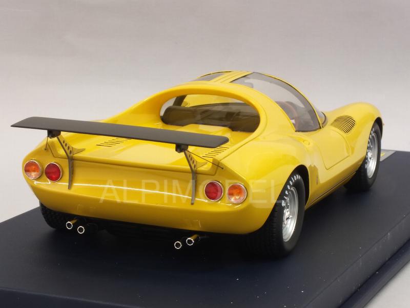 Ferrari Dino 206 Competizione Prototipo (Yellow) with display case - looksmart