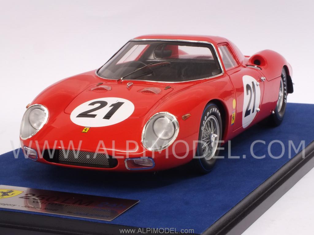 Ferrari 250 (275) LM #21 Winner Le Mans 1965 Gregory - Rindt  (with display case/con vetrinetta) by looksmart