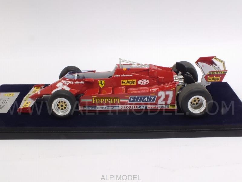 Ferrari 126 CK #27 GP USA Long Beach 1981 Gilles Villeneuve (with display case) - looksmart