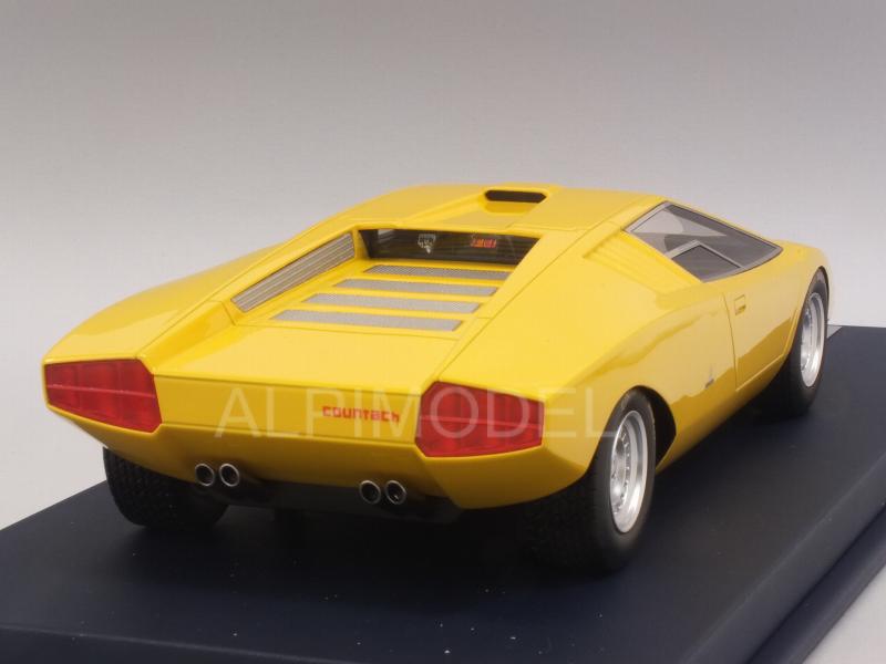 Lamborghini Countach LP500 Prototype (Yellow) with display case - looksmart