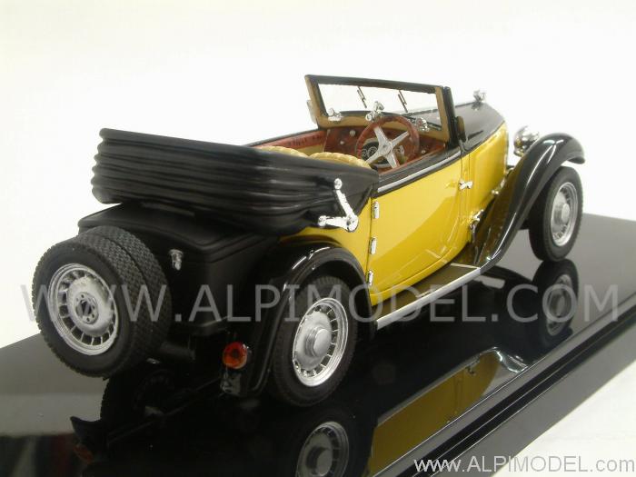 Bugatti 49 Cabriolet 1934 open (Black/Yellow) - luxcar