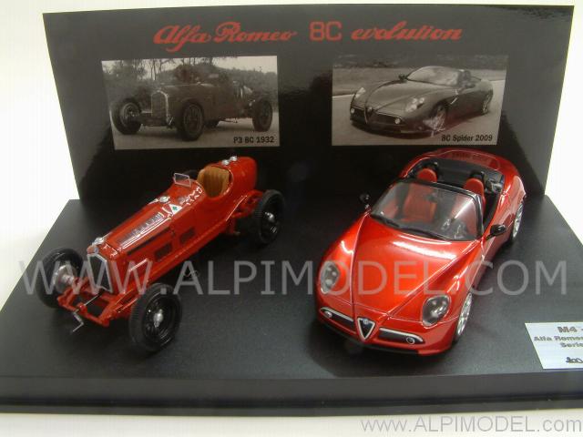 Alfa Romeo 100th Anniversary Set - Alfa Romeo P3 + Alfa Romeo 8C Limited Edition by m4