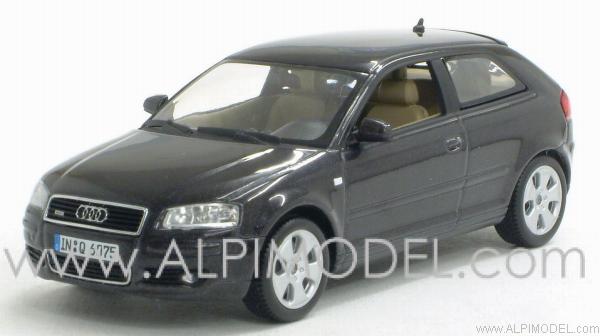 Audi A3 2003 (Dark Grey metallic) (made for Audi by Minichamps) by minichamps